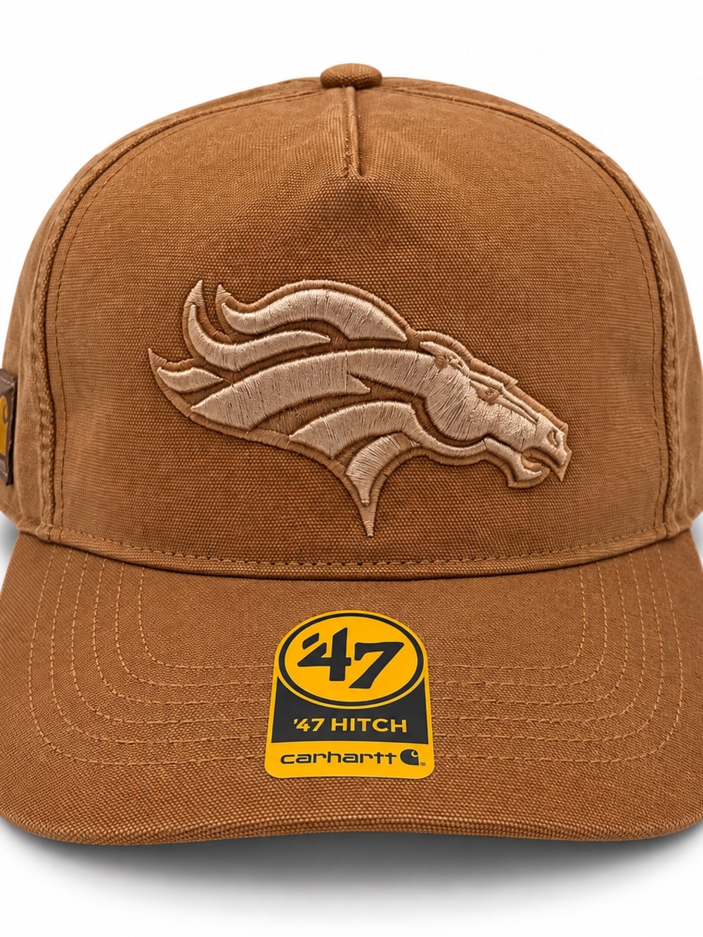 Denver Broncos Carhartt x '47 Hitch Adjustable Snapback Hat Mens Cap NFL Brown